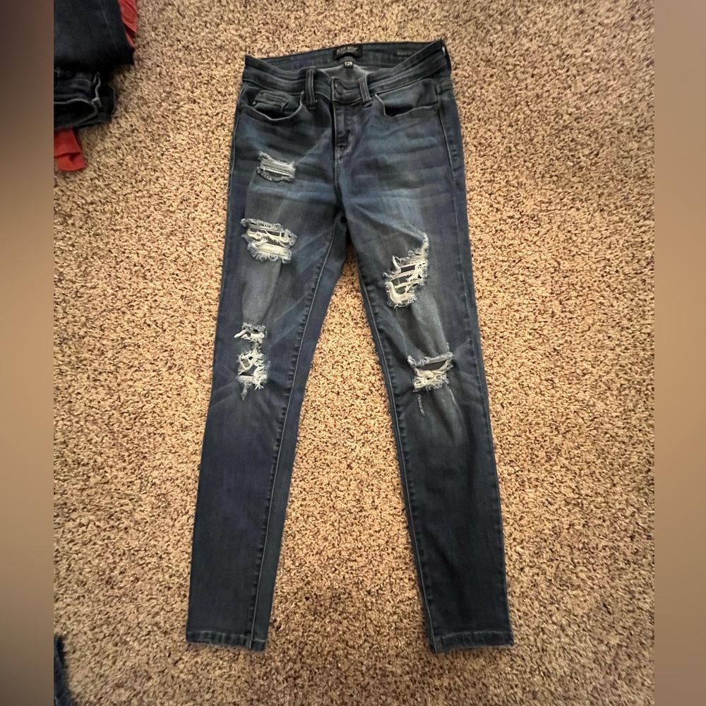 Judy Blue Distressed Skinny Jeans Women 7/28